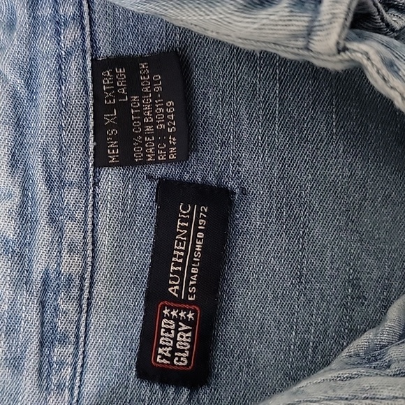 Faded Glory, Mens Size XL, Short Sleeve Button Down Shirt, EUC - Picture 2 of 7